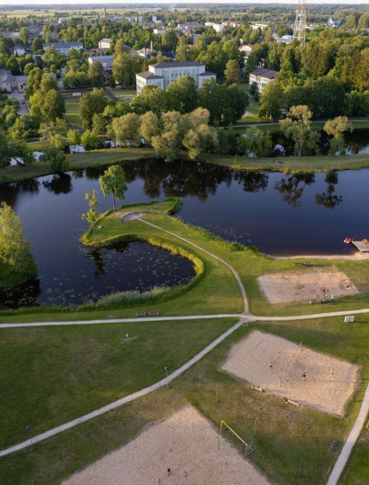 Preiļu pilsētas pludmale un aktīvā zona