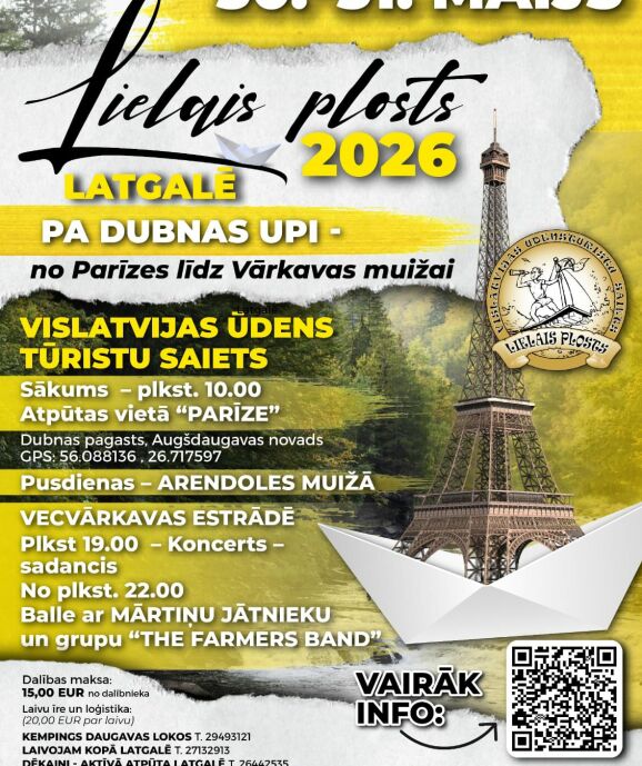 Vislatvijas ūdens tūristu saiets "Lielais plosts"